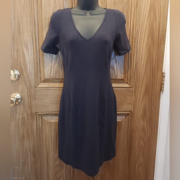 Theory Dresses & Skirts - Theory Gray V-Neck Sheath Dress